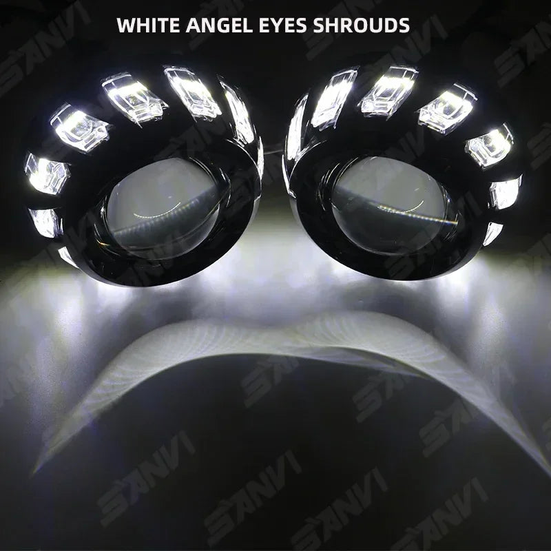 SANVI 3.0 Inch 26540LUX S07 Bi LED Projector Lens 110W H4 H7 9005 9006 Headlight Auto LED Light Car Accessory