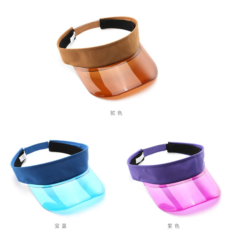 Women's open-top hat, Japanese and Korean style, sun protection, no-top sun hat for outdoor sports