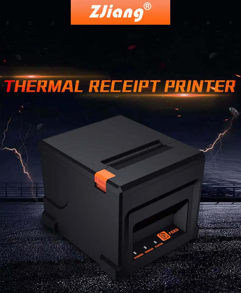 80MM thermal bill printer, automatic paper cutting, front desk receipt, kitchen order quick printing