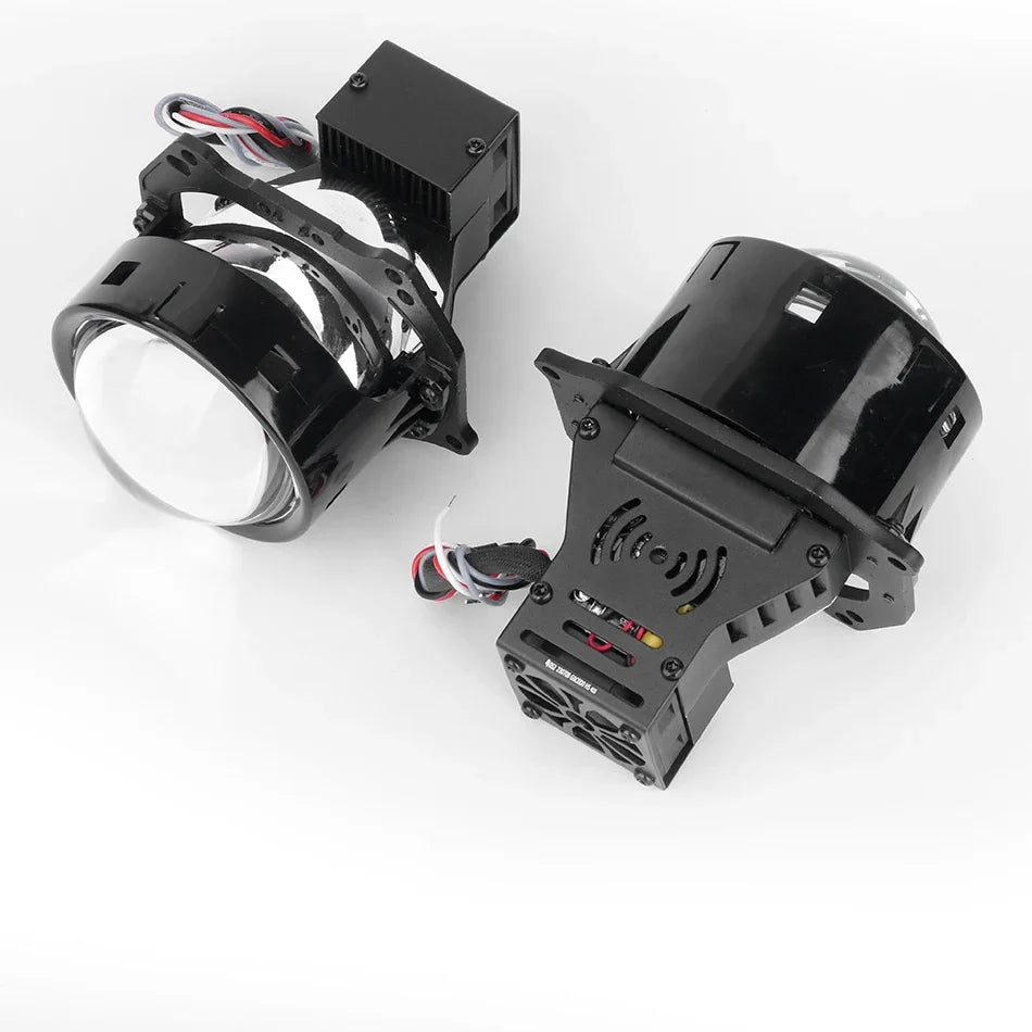 2PCS Bi LED Projector 3 Inches Headlights Fog lights Lenses  40000LM 120W Diode Headlamp For Hella LED Lights Projector