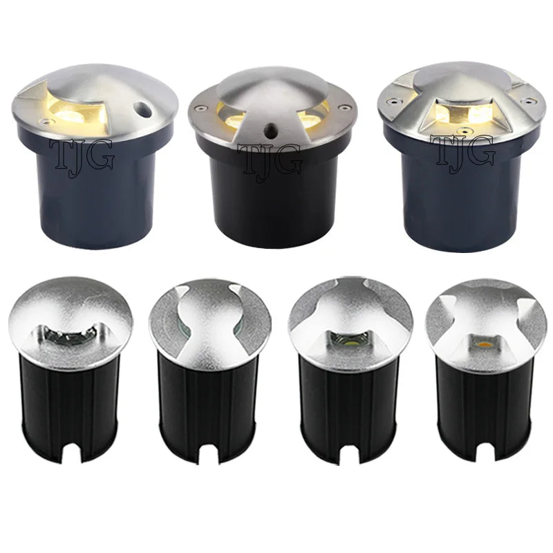 Outdoor Lighting 10W 6W 3W Garden Yard Step Stairs Floor Deck LED Recessed Inground Lamps LED Underground Spotlight AC220V 110V