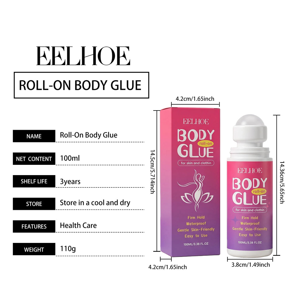 Eelhoe Body Roll-On Glue Gentle Moisturizing Smooth To Apply Skin-Friendly Comfortable Leaving The Skin Fresh And Non-Sticky