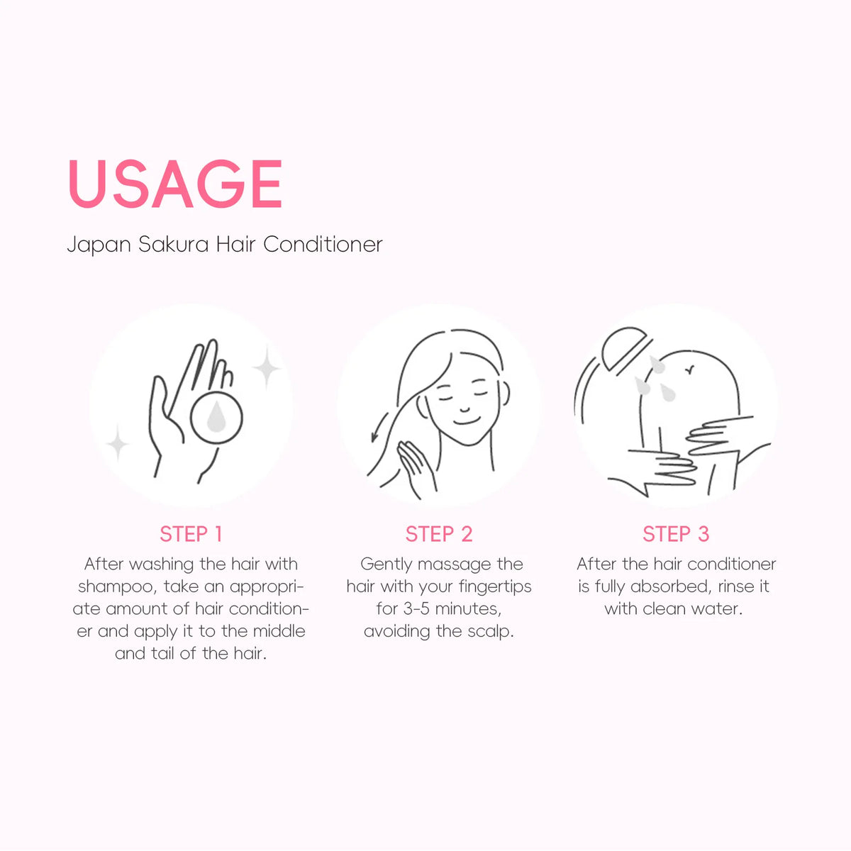 LAIKOU Japan Sakura Shampoo/Conditioner Repair Damaged Hair Moisturizing Nourishing Oil Control Hair Cleansing Care