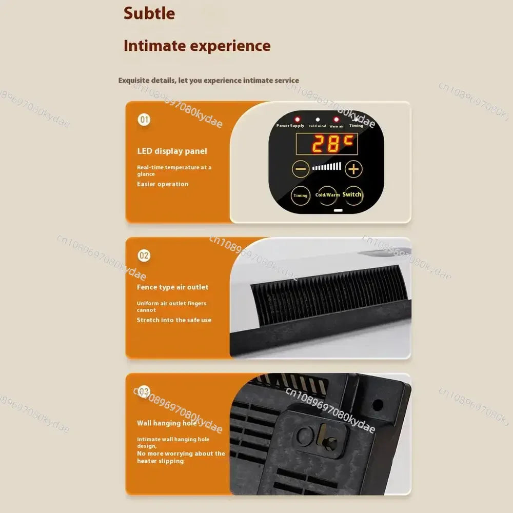 Room Air Conditioners 2000W Wall Mounted Air Conditioners with Remote Control Winter Warmer Small Multifunctional Cooling