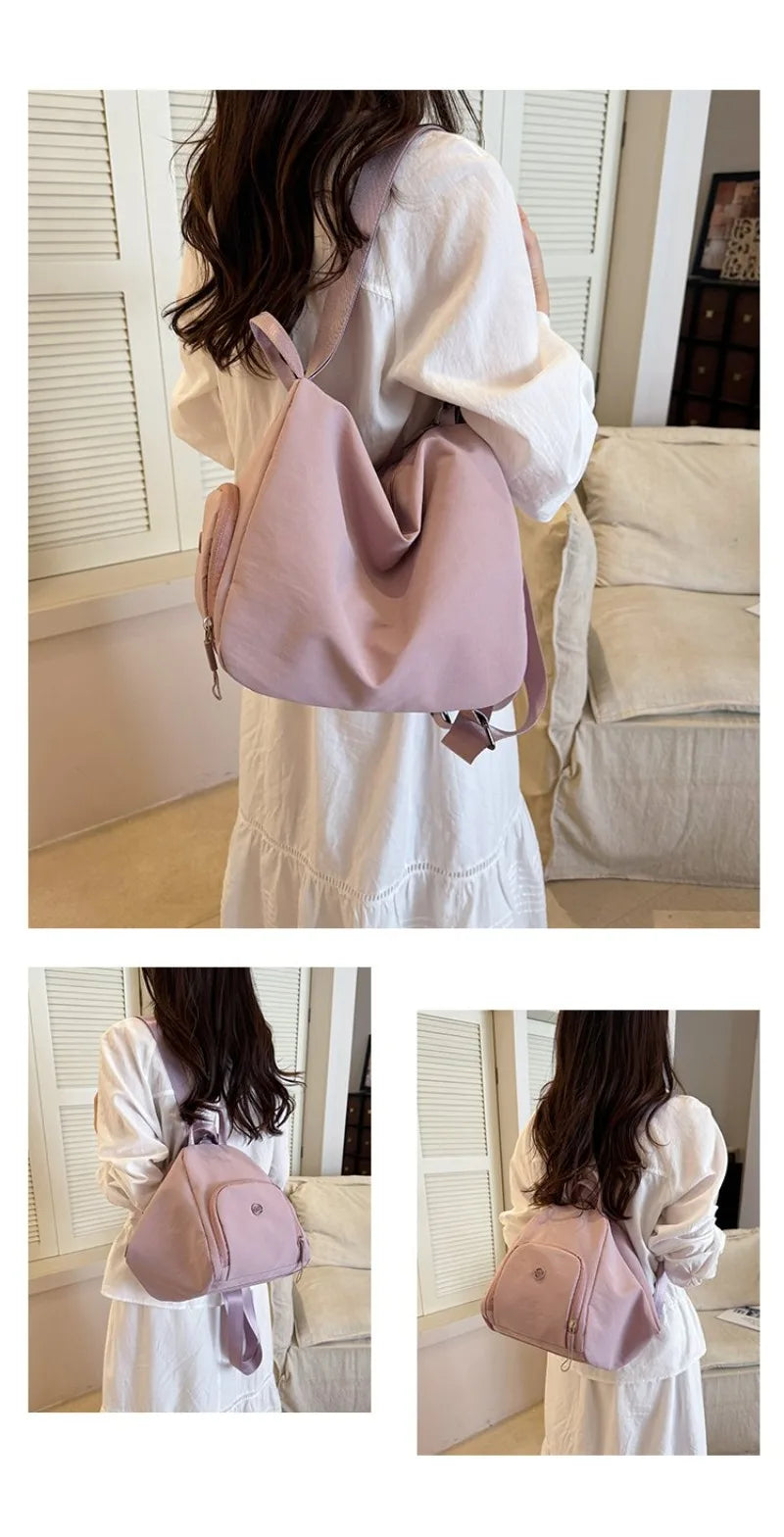 Women's Casual Nylon Large Capacity Shoulder Bag with Pocket, Casual Style for Daily Use, Sports, Travel, and Outdoor Activities