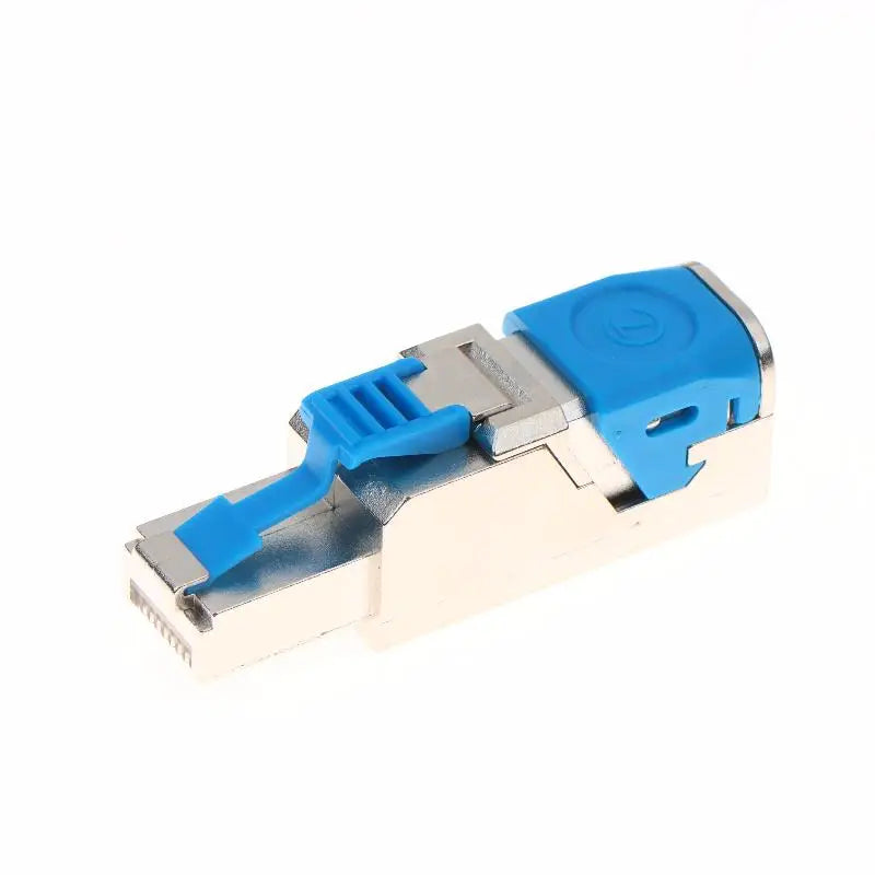Metal RJ45 Cat8 Connector - 2000MHz 40Gbps Shielded Ethernet Plug for 22-24AWG LAN Cables, Easy Termination, Reusable ﻿
