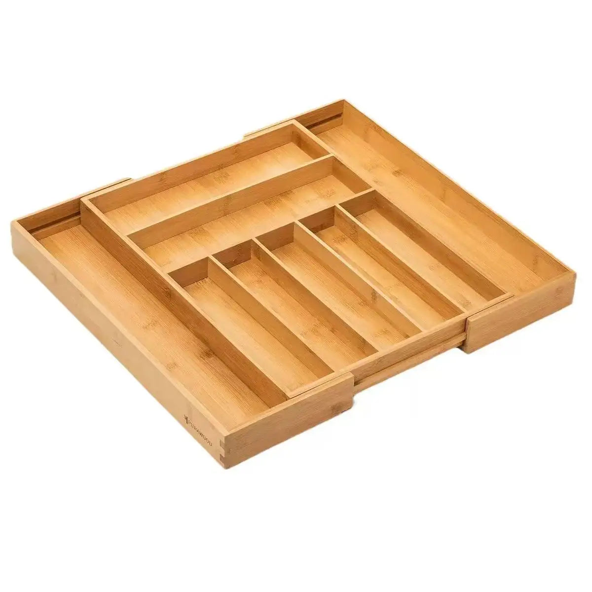 Adjustable Expandable Bamboo Drawer Organizer for Kitchen,Bedroom or Living Room-Ideal for Organizing Cutlery,Silverware& Knives