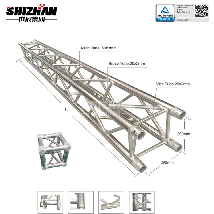 【High Quality】Truss System Professional Design Aluminum Light Truss For Sales