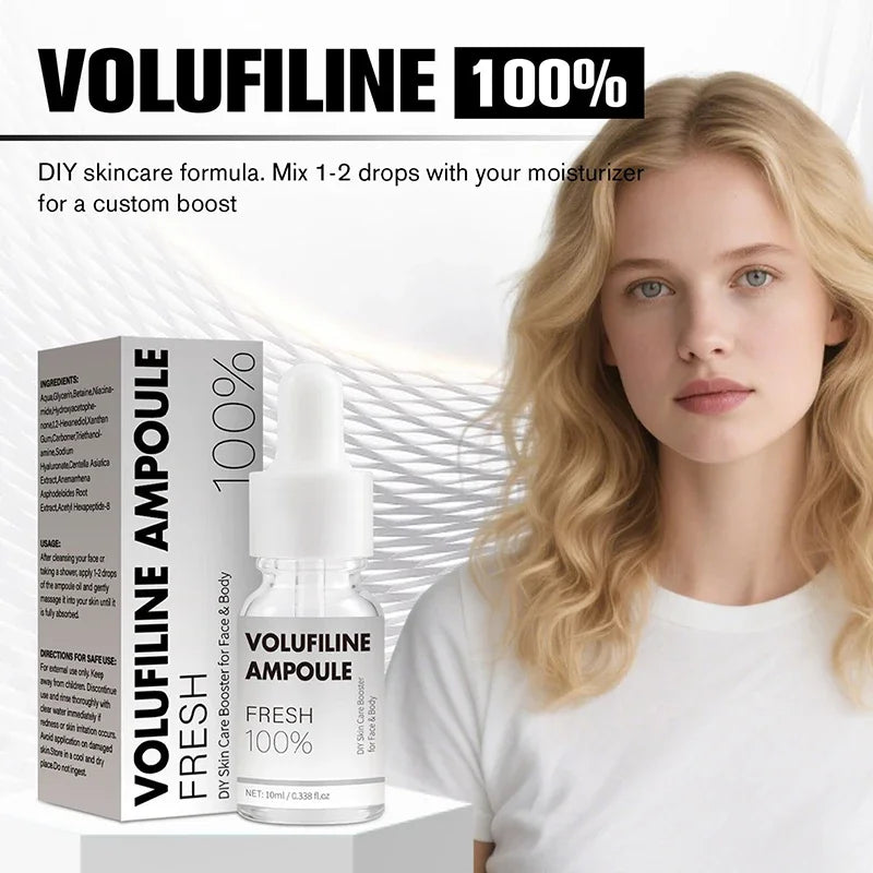 Volufiline Asiatica Ampoule 10ml Plumping Soothing Facial Serum Hydrating Moisturizing Essence Gentle Daily Skin Care Ampoule