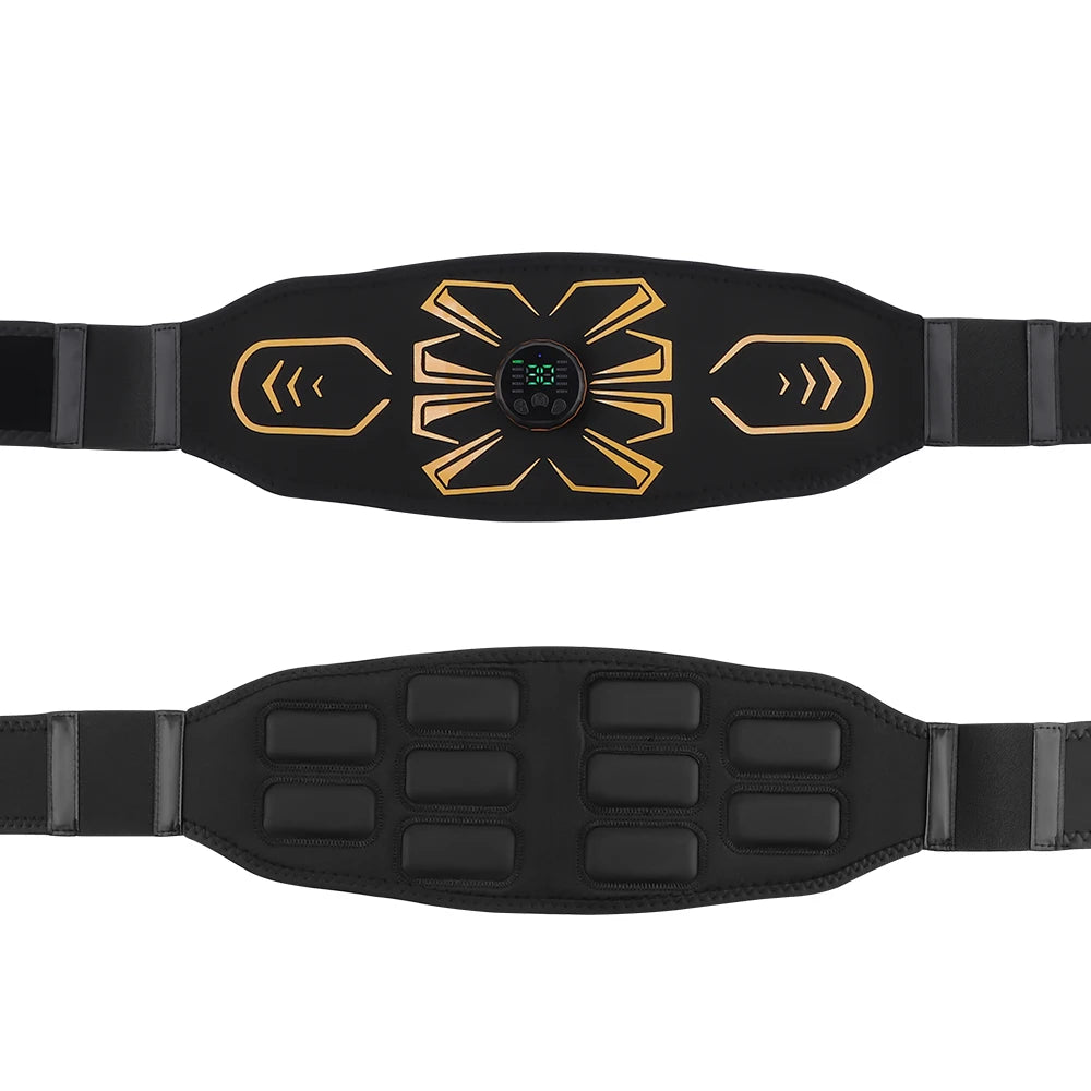 Muscle Toner Abdominal Toning Belt Smart EMS Muscle Stimulator Fat Burning Ab Trainer Weight Loss Fitness Equipment For Home Gym