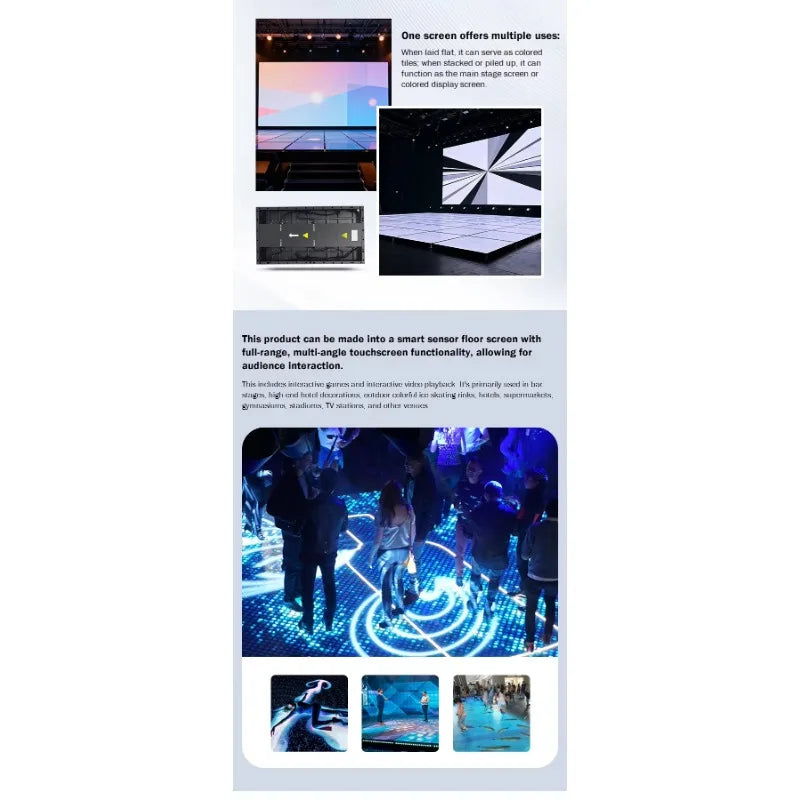 Lecede P2.6 P3.91 P4.8 Movable Indoor Outdoor Stage Background LED Screen Display Curved Rental LED Screen Digital Poster ODMHig