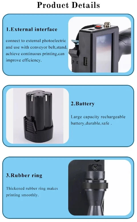 Wholesale‑Price Portable Handheld Inkjet Printer Easy‑Operation New for Numbering Date Coding Labels Cards