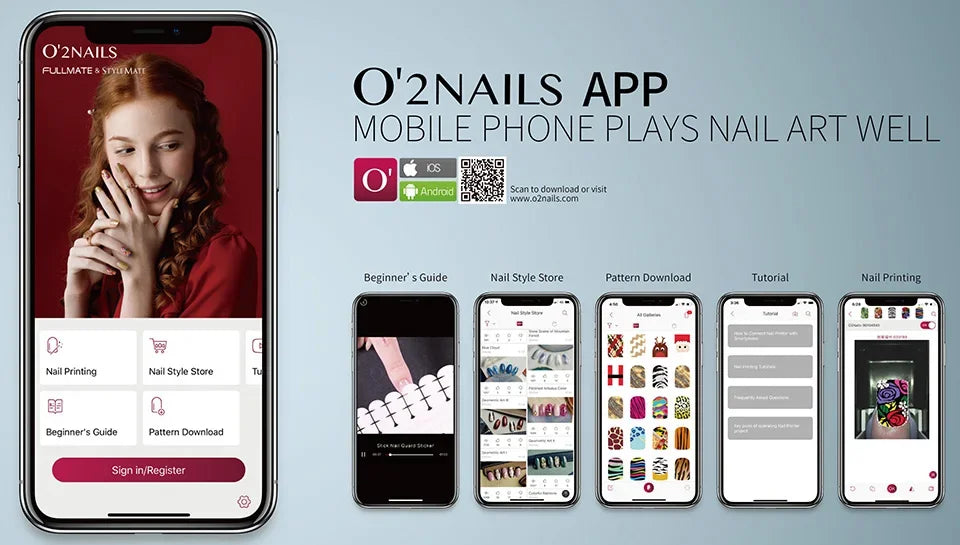 2026 O2nails X11 3D Smart Nail Printer, Portable Automatic Nail Art Printing Machine for Salon & Home DIY.