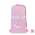 Nylon Laundry Bag Travel Storage Organizer Pouch Hamper Wash Machine Washable Dirty Clothes Drawstring Large Capacity