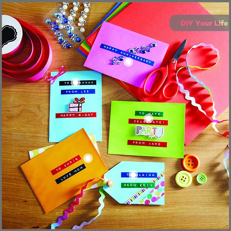 Original Motex E5500 E-505 Manual Label Maker e-5500 Suit For 6/9mm DYMO 3D Embossed Tape Can Replace 1610 12965 1880