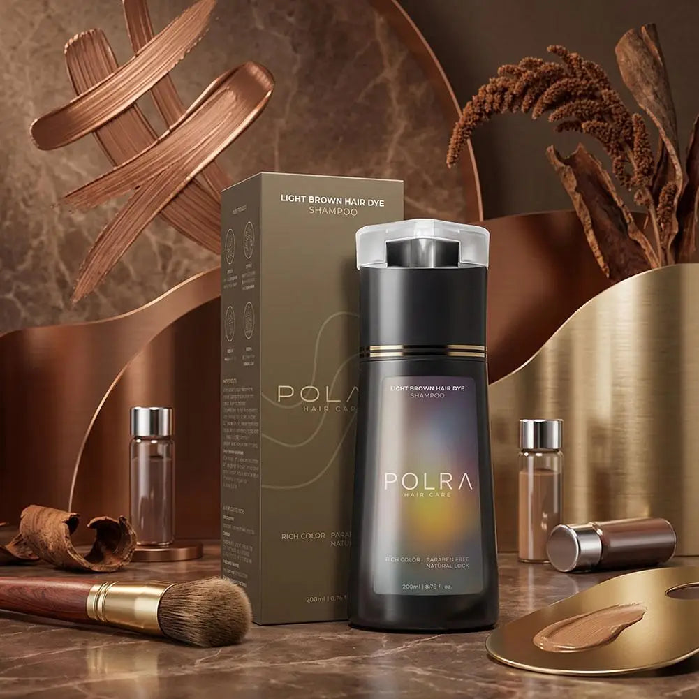 Hair Dye Shampoo Semi Permanent Hair Color Shampoo For Gray Hair Cover Women Men Black Brown Purple  Home Hair Dye Kit