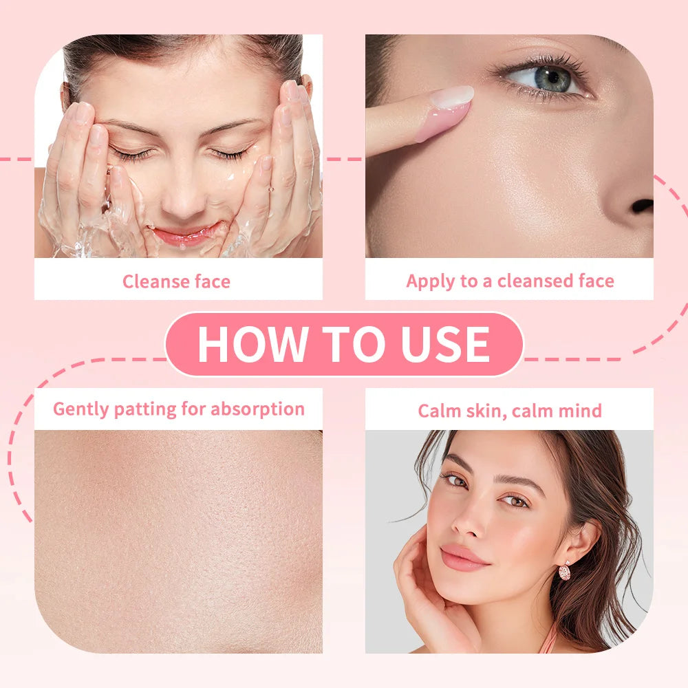 Lakerain Pink Peptide Serum Even-looking Skin Tone Dark Care Long-Lasting Hydration Low-Irritation Formula Firming Adenosine