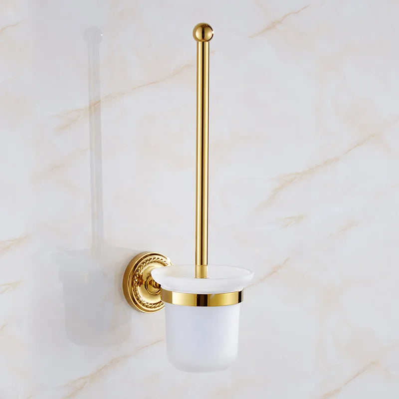 Luxury Gold Brass Bathroom Accessories Set,Robe hook,Paper Holder,Towel Bar,Towel Ring,bathroom sets, Gold Towel Rack,Soap Dish