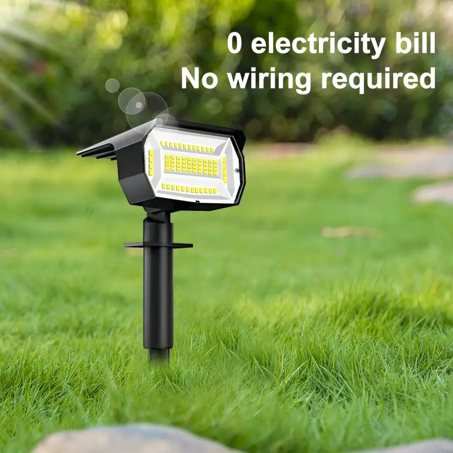 Outdoor 72/68 LED Solar Landscape Spotlights IP65 Waterproof Solar Light with 3 Modes Solar Garden Lighting for Outside Yard