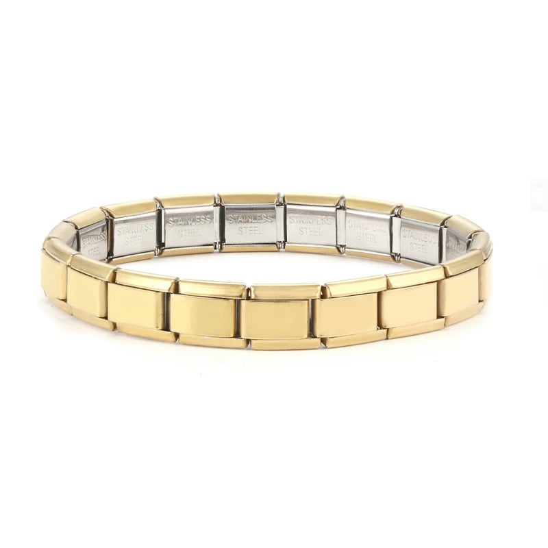 Italian Charm Bracelets DIY Basic Chain Stainless Steel Bangle Versatile Assembled Modules Ideal Gift 9mm Universal Dropshipping