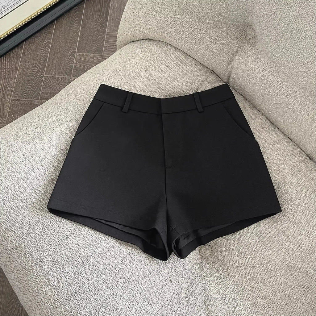 Women's 2026 New Elegant Solid A-Line Wide Leg Shorts Fashion Summer High Waist Korean Pants Casual Office Lady Commute Outfits