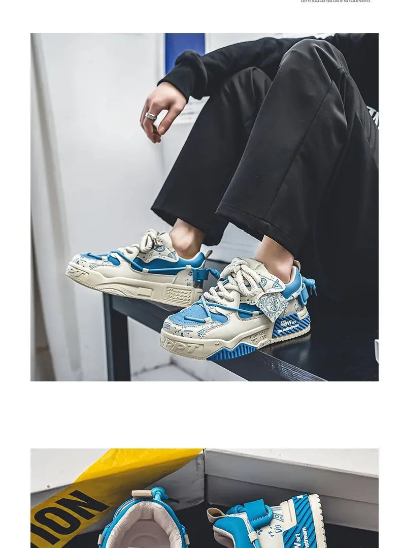 Men's Casual Sneakers Mesh Breathable Fashionable Lace Up Running Shoes 2026 Walking Daily Sneakers Jogging Training Footwear