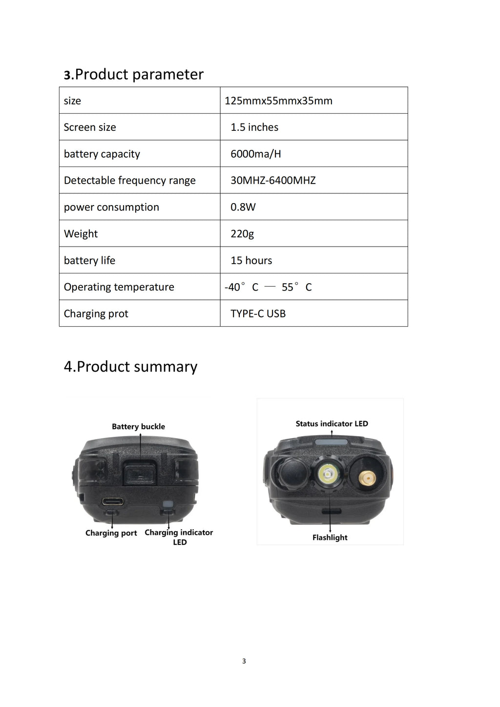 Portable Handheld Mobile Anti-Drone System Remote Control Drone Detection for Security & Protection