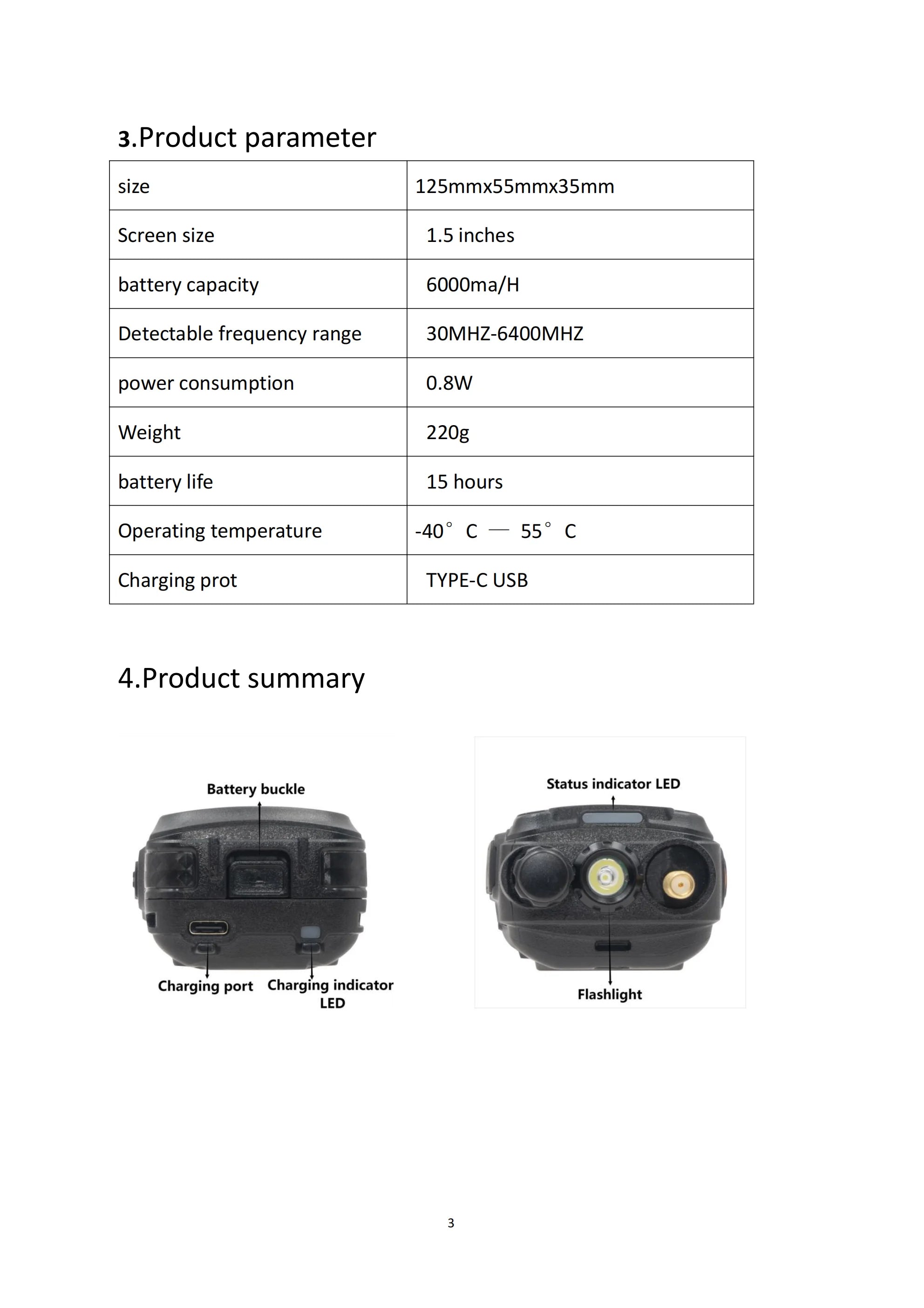 Portable Handheld Mobile Anti-Drone System Remote Control Drone Detection for Security & Protection