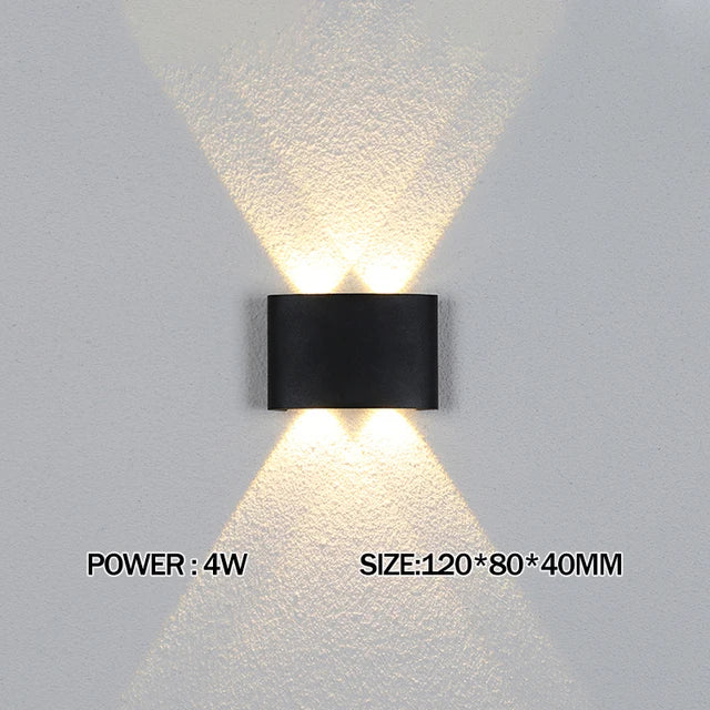 LED Wall Light IP65 Outdoor Waterproof Garden Fence Aluminum Indoor Fashion Wall Lamp For Bedroom Bedside Living Room Stairs