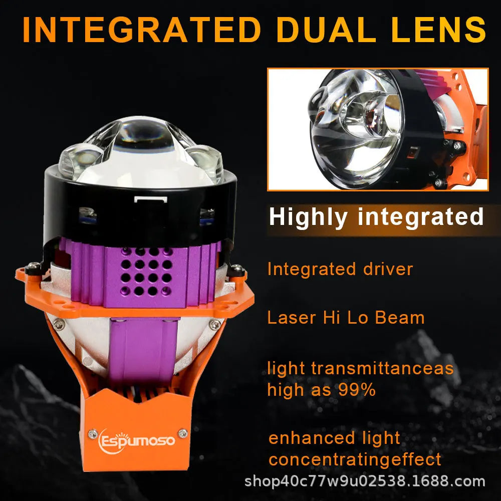 170W Car LED Lights Laser Projector Headlights Hi Lo Beam Direct Lighting Retrofit No Damage Installation Car Accessories