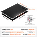 SucceBuy Electric Cooktop Built-in Stove Top Ceramic Top Radiant with Glass Panel Knob Control for Diverse Cooking Requirements