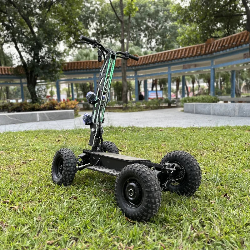 Unisex 4x4 40AH Tilt Electric Scooter All Terrain Off-Road Golf Cart Adult Four Wheel Belt Optional Rear Trailer