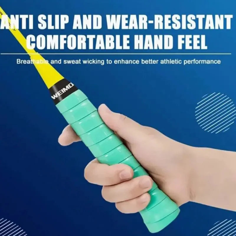 1 box badminton racket handle rubber non-slip handle cover wrap grip strap sweat absorbent tennis racket