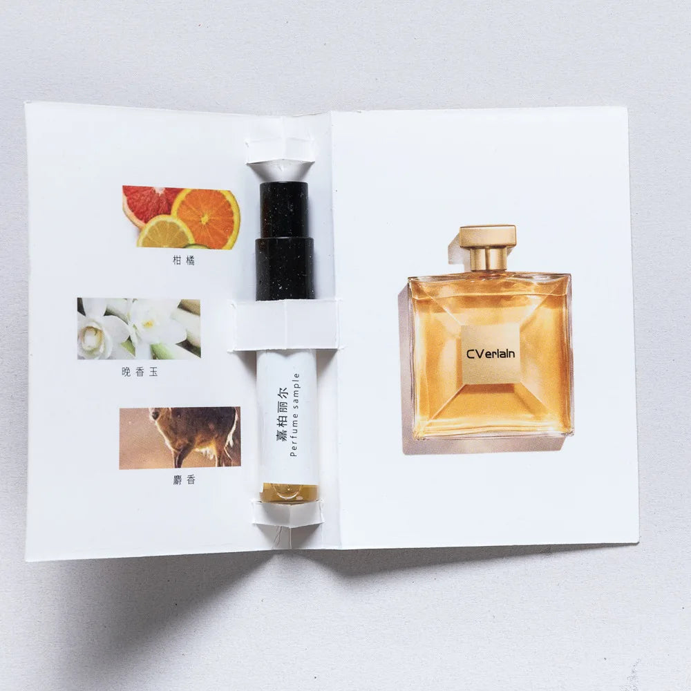 5 pack 3ML men's and women's perfume sample set eau de toilette long-lasting fragrance portable for travel easy to carry around