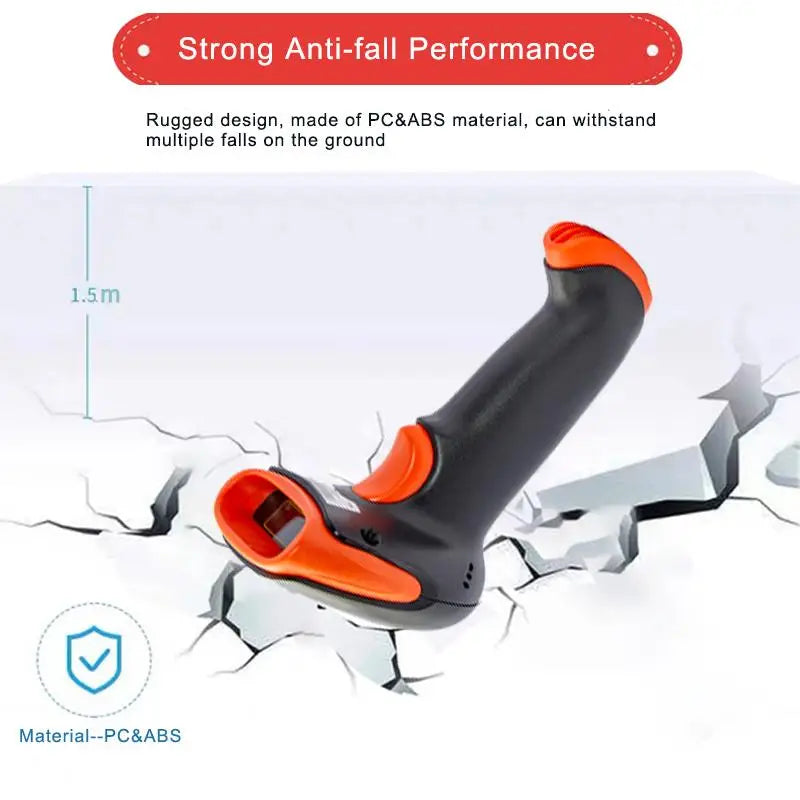 Wired Code Scanner 2d Barcode Reader Portable Handheld Barcode Reader Qr Code Reader PDF417 DM Code Scanner