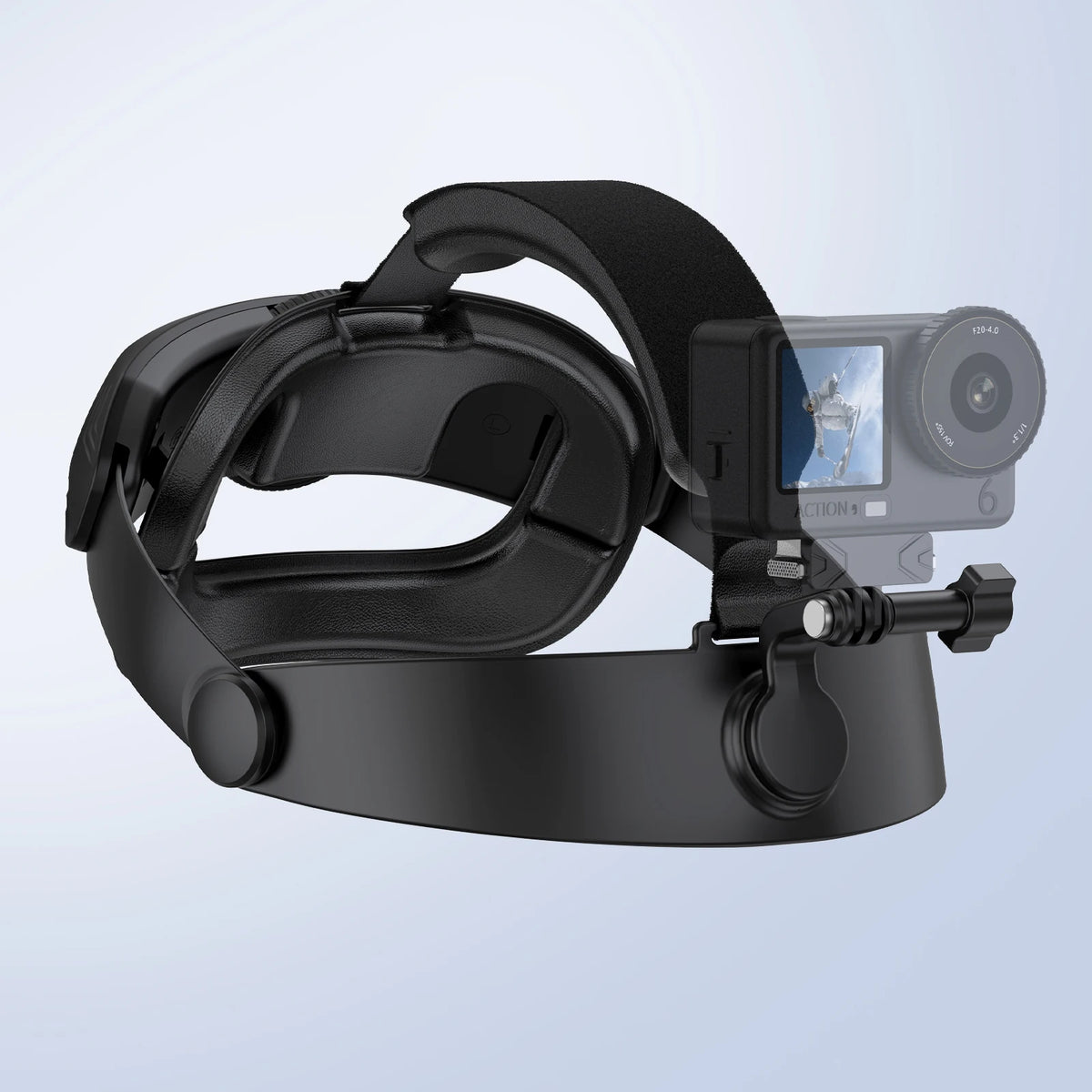 Adjustable Head Strap Mount for DJI Action 6/5Pro/4/3, Osmo Nano/360, Insta360 X5, Phone - POV Camera Holder for Outdoor Sports