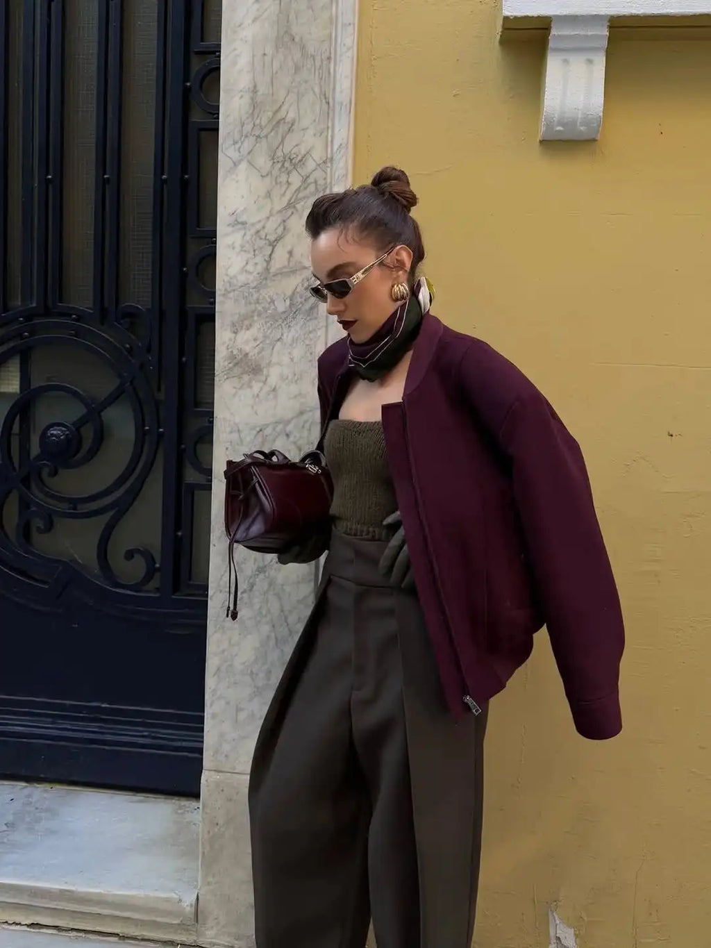 Casual Solid Pleated Loose Long Pants Women Fashion High Waist Straight Wide Leg Trousers 2026 Lady Spring Autumn Commute Wear