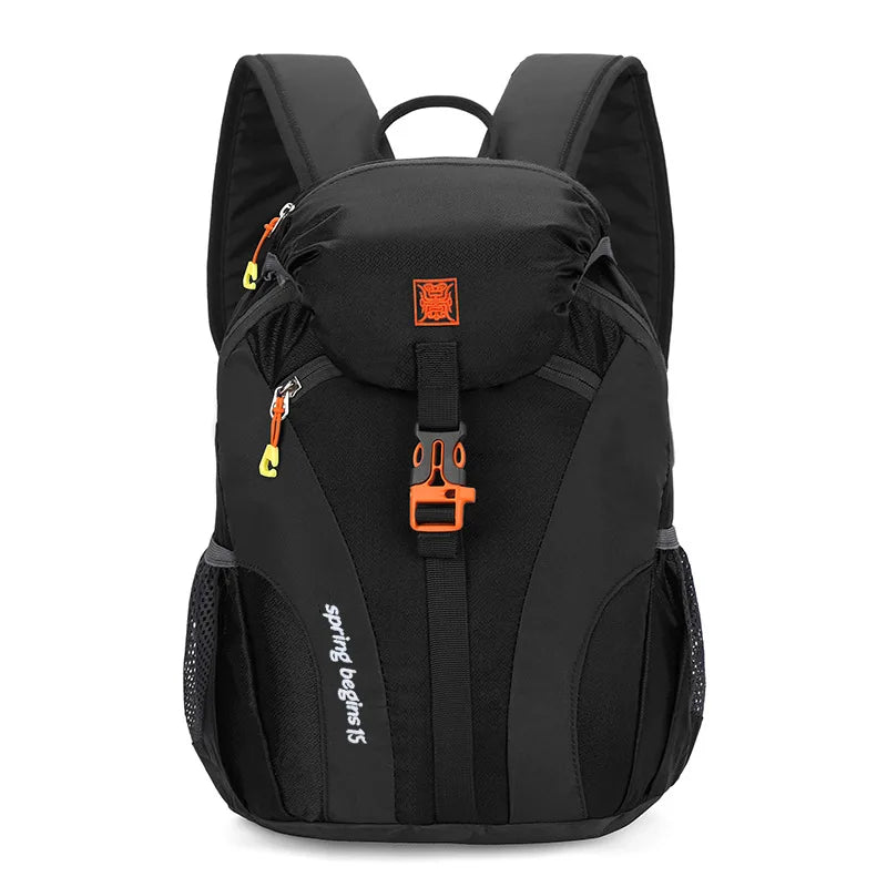 15L Waterproof Outdoor Hiking Bag Large Capacity Anti-theft Double Zipper Hiking Sports Backpack Spring Outing Bag