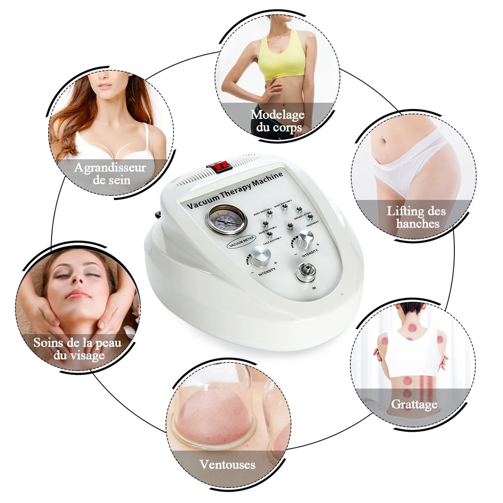 AOKO Vacuum Massage Face Lifting Beauty Machine Breast Enlargement Machine Pump Cup Massager Body Shaping Butt Lifting Device