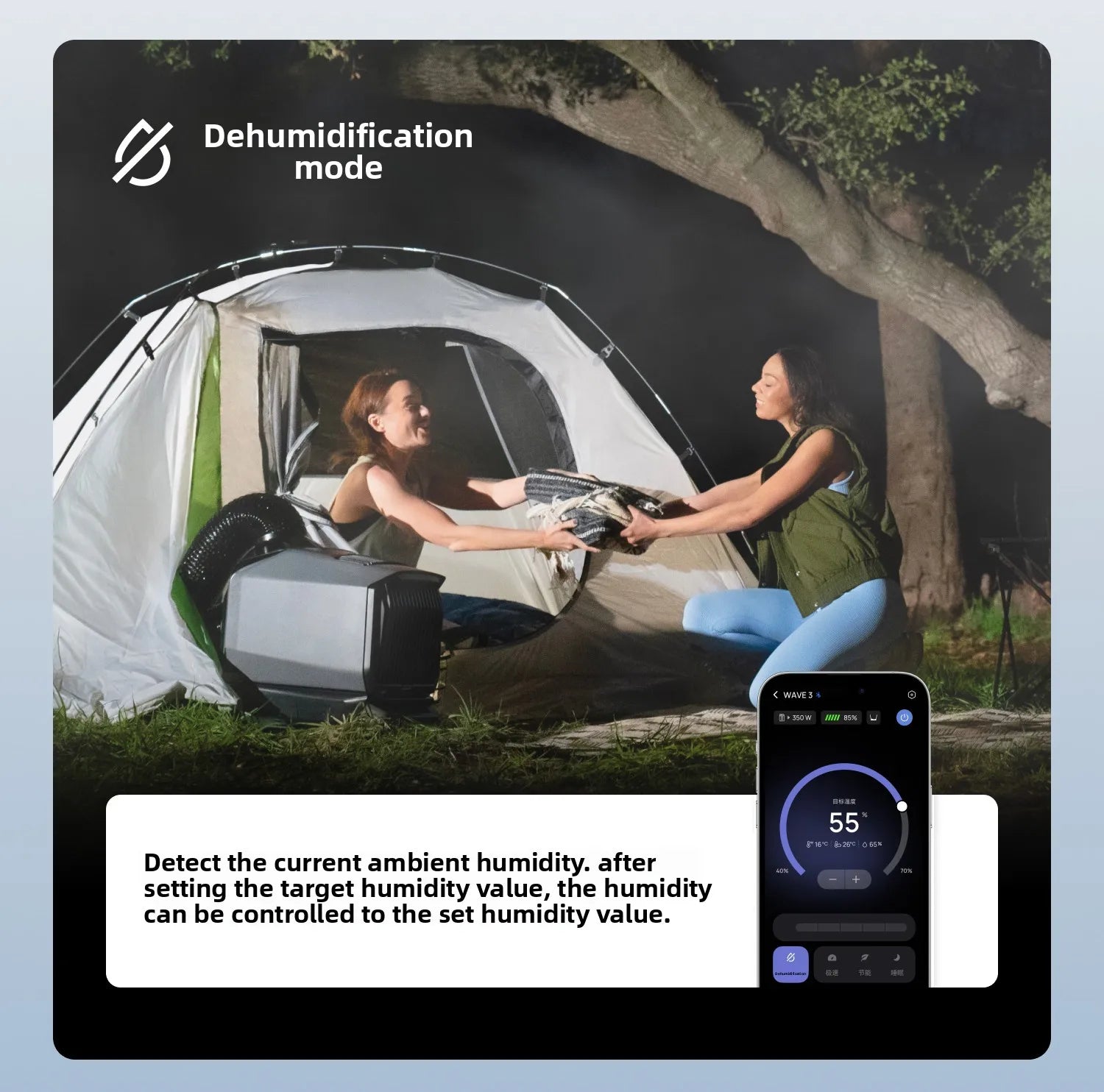Ecoflow LAN 3 Wave 3 Portable Outdoor Solar Air Conditioner Large Capacity Long Battery Life Both Cooling Heating for Cars