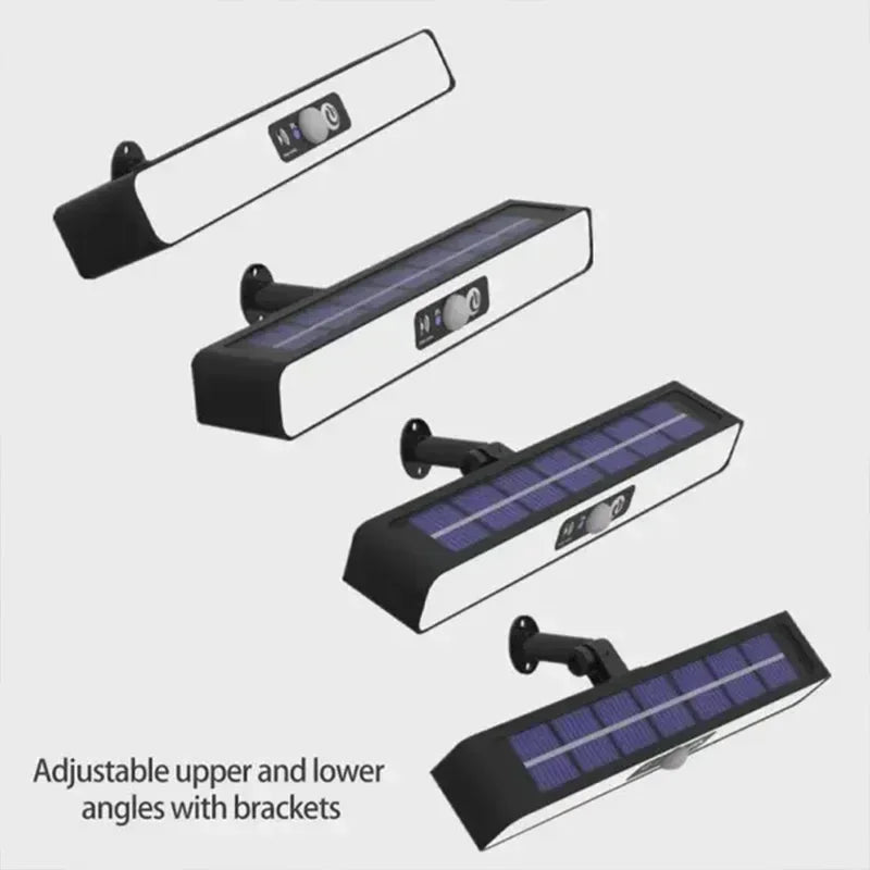 Powerful LED Solar Outdoor Led Courtyard Wall Lamp Rechargeable Human Body Induction Garden Terrace Garage Door Street Lighting