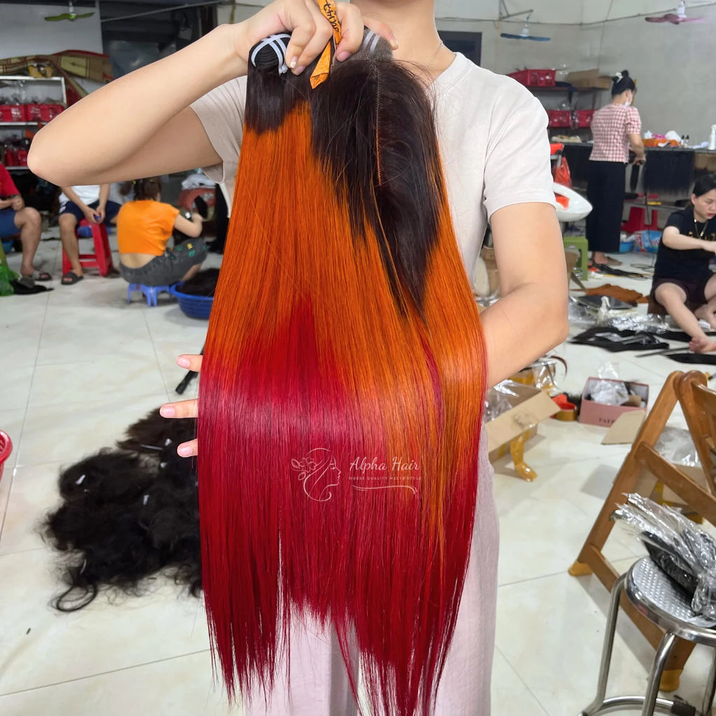 Silky Luxurious Large Stock Bone Straight Vietnamese Human Hair Wigs Hot Selling Unprocessed Human Hair Lace Front Extensions