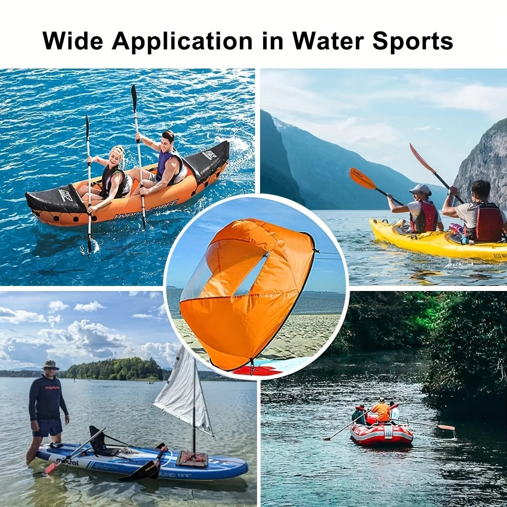 SUP Board Surf Wind Sail SUP Accessories 42Inch Kayak Paddle Foldable 5 Colors Surfboard Surf Water Sports Boat Accessories