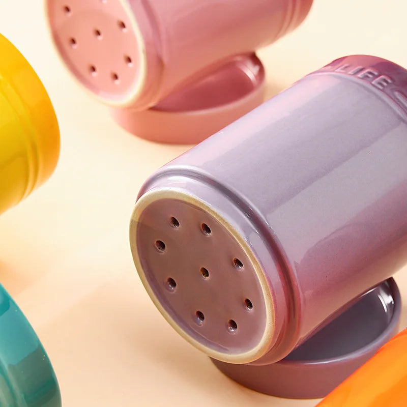 Porcelain Kitchen Utensil Holder for Countertop,Ceramic Storage Organizer for Knives Spoons and Forks,Cooking Tools Container