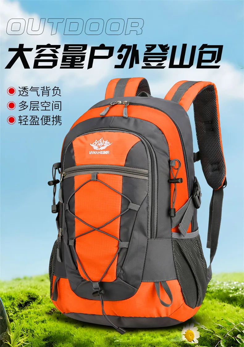 30L Lightweight Hiking Backpacks Waterproof Travel Shoulder Bags Outdoor Camping Cycling Fishing Climbing Backpack for Women Men