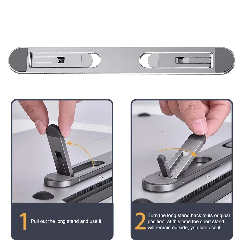 1 Portable Laptop Stand, Foldable Laptop Support, Adjustable Laptop Stand, Durable PP Material
