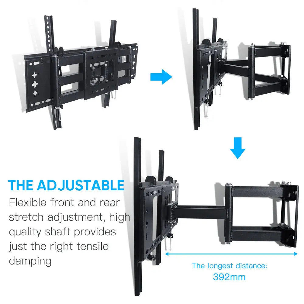TV Wall Mount for 32-70in TV Floating TV Stand Swivel Tilt Horizontal Adjustment TV Wall Bracket Universal