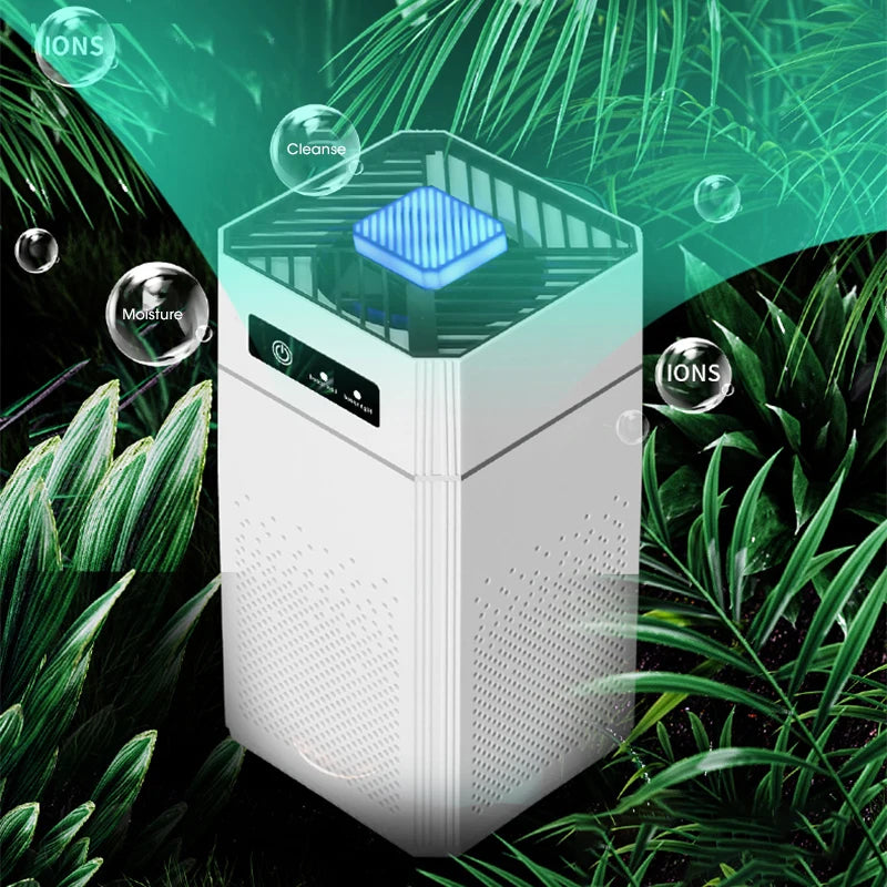 New Portable Intelligent Silent Negative Ion Air Purifier Deodorization Air Cleaner for Bedroom Office Living Room