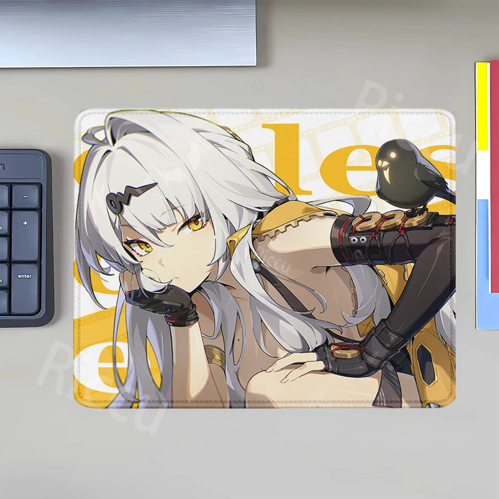 Mouse Pad Zenless Zone Zero Vivian Hoshimi Miyabi Ellen Joe Small Size Mousepad ZZZ Office accessories overlock teclado Desk Mat