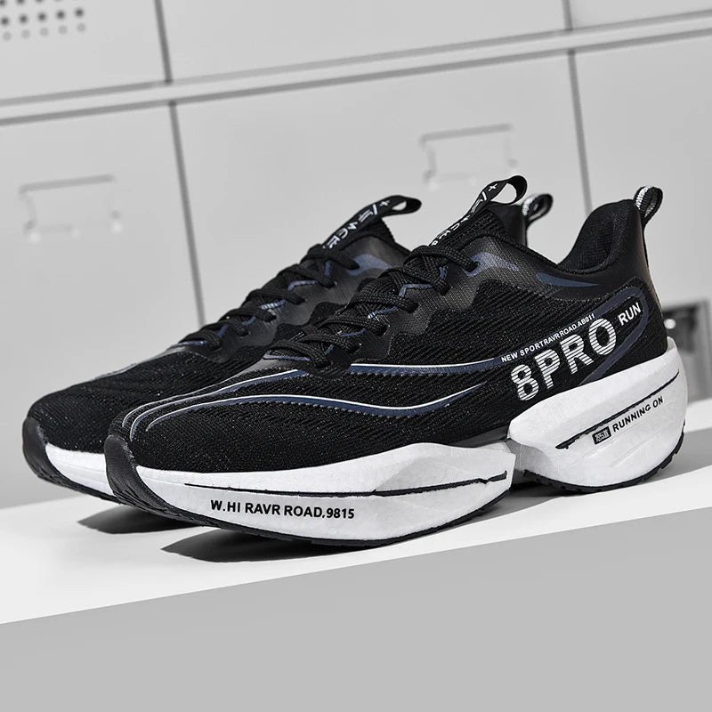 Men's Sports Shoes Running Sneakers Carbon Plate Running Shoes Women Marathon Racing Shock-absorbing Athletics Training Shoes - Beauty